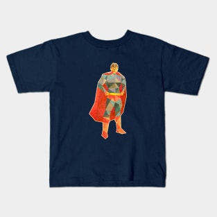 Superhero Lowpoly Kids T-Shirt